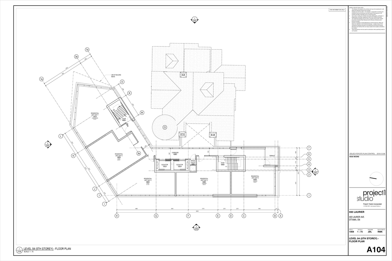 Floor plan for project from page 6 of the file '2020-01-15 - Floor Plans and Elevations - D07-12-19-0207'