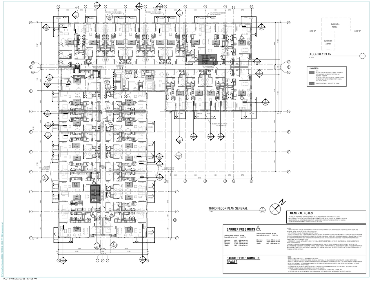 Floor plan for project from page 7 of the file '2022-03-02 - Floor Plans Drawings - D07-12-19-0212'