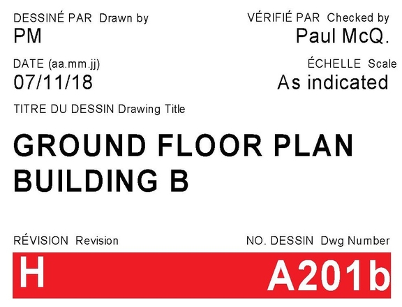 Floor plan for project from page 1 of the file '2021-10-12 - Ground Floor Plan Building B - D07-12-19-0212'