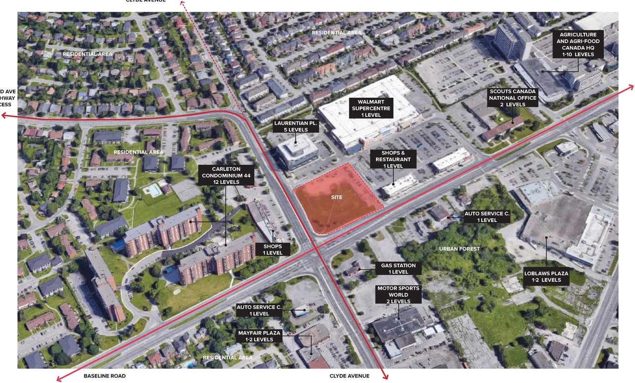 Construction site plan for project from page 15 of the file '1357 Baseline, Formal UDRP Sub'