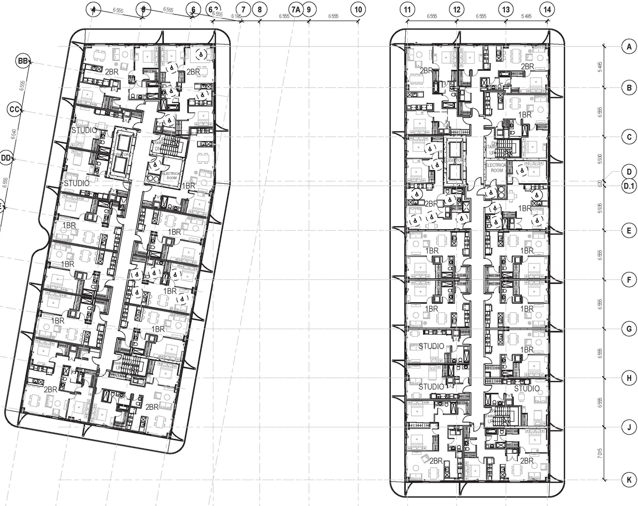 Floor plan for project from page 37 of the file '1357 Baseline, Formal UDRP Sub'