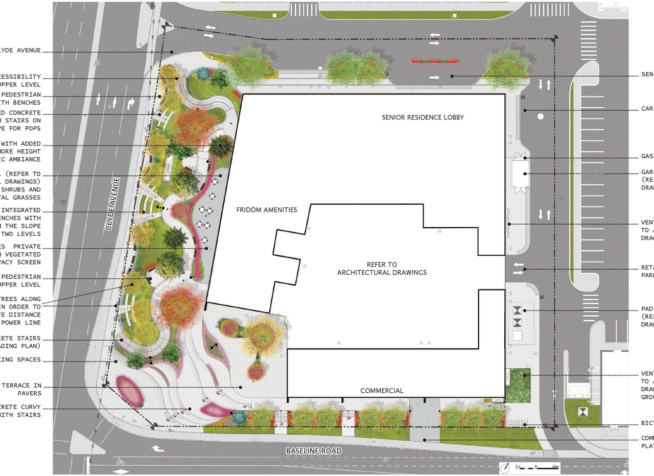Construction site plan for project from page 67 of the file '1357 Baseline, Formal UDRP Sub'