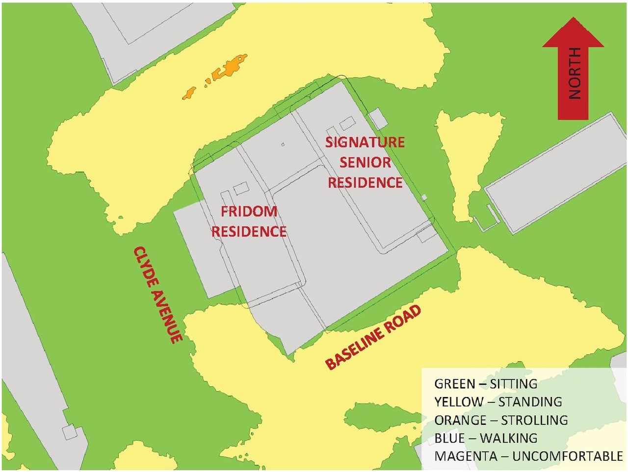Construction site plan for project from page 104 of the file '1357 Baseline, Formal UDRP Sub'