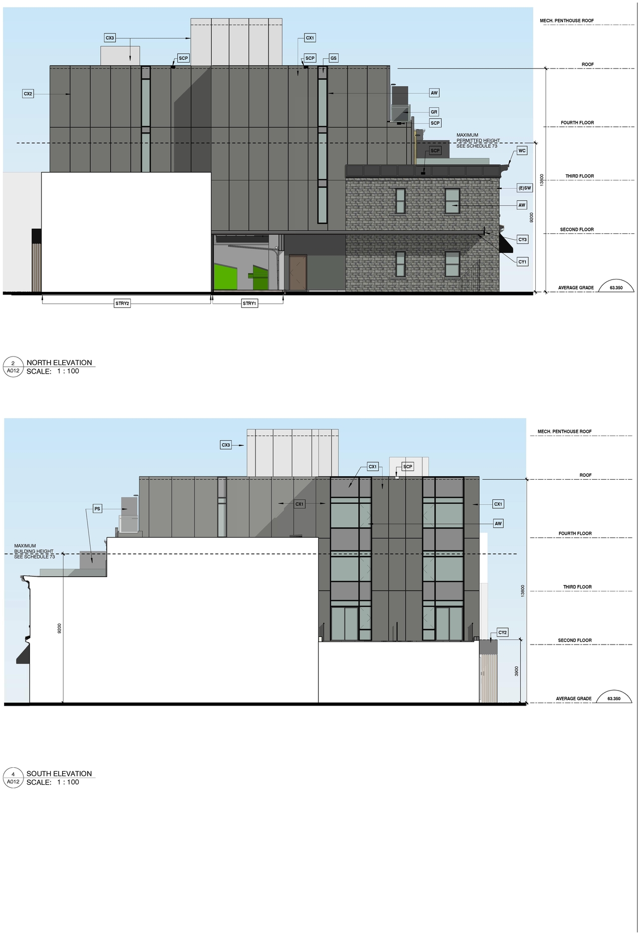 Rendering of building from page 2 of the file '2021-04-13- APPROVED Site Plan Elevations Floor Plan - D07-12-20-0006'