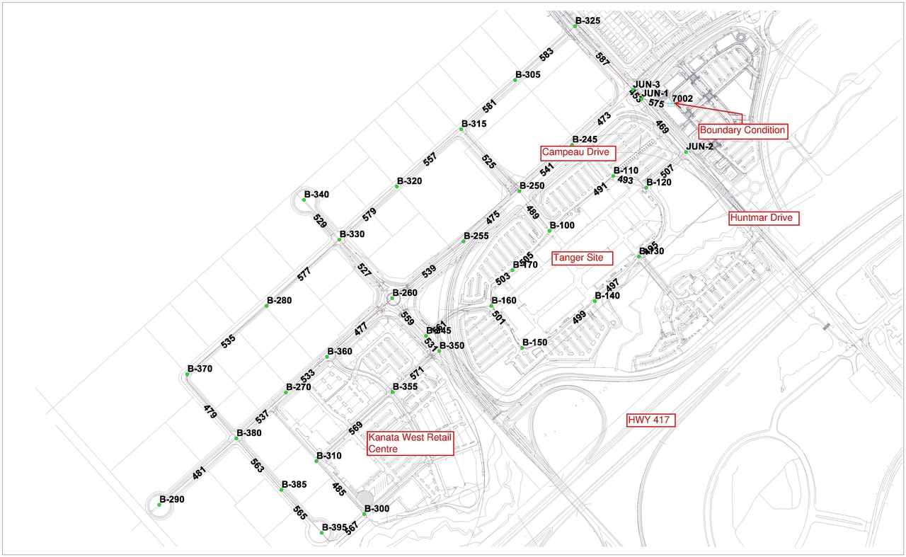 Construction site plan for project from page 24 of the file 'Jan 2021 Civil Design brief'