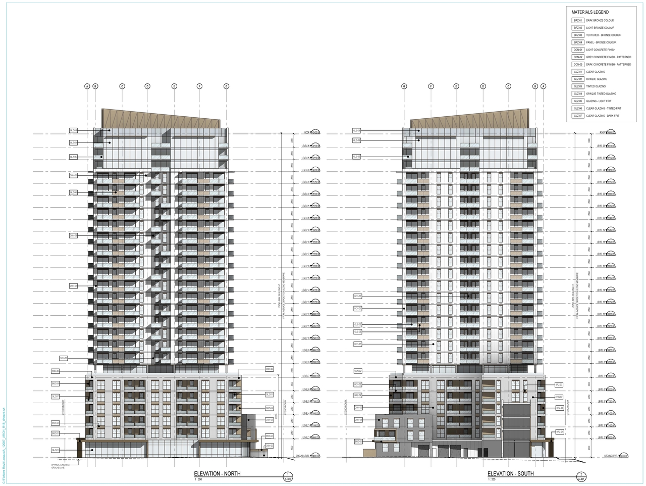 Rendering of building from page 22 of the file '2020-04-03 - Design Brief - D07-12-20-0035'
