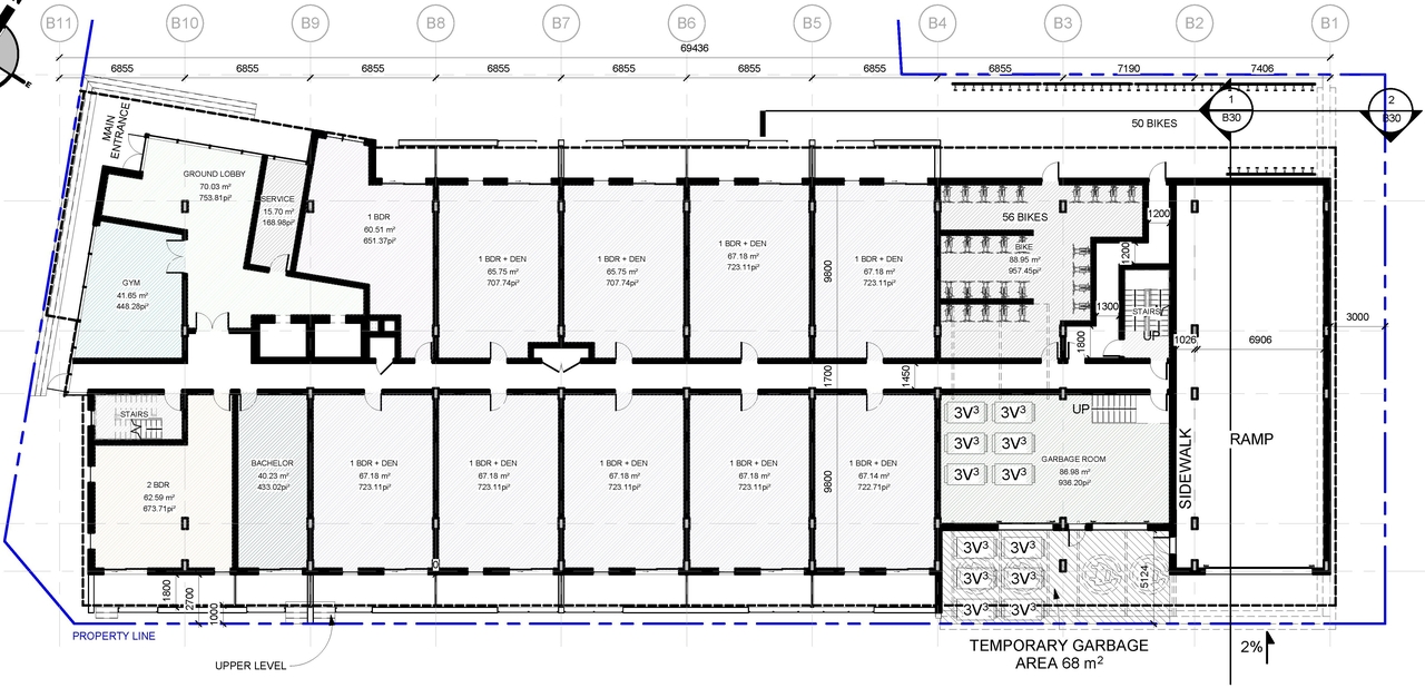 Floor plan for project from page 50 of the file '2021-06-23 - Floor Plans and Elevations (2021-05-21)- D07-12-20-0041'