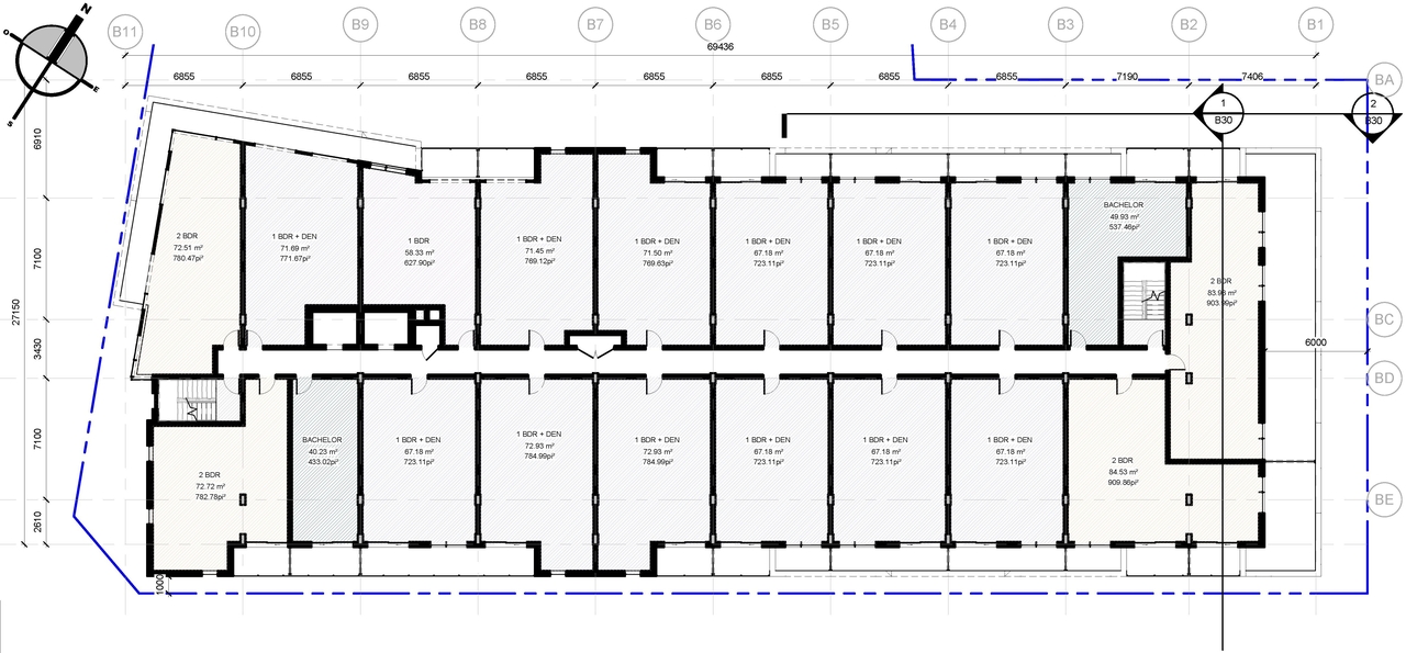 Floor plan for project from page 53 of the file '2021-06-23 - Floor Plans and Elevations (2021-05-21)- D07-12-20-0041'