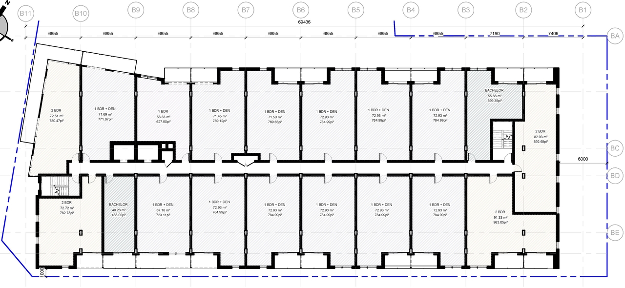 Floor plan for project from page 54 of the file '2021-06-23 - Floor Plans and Elevations (2021-05-21)- D07-12-20-0041'