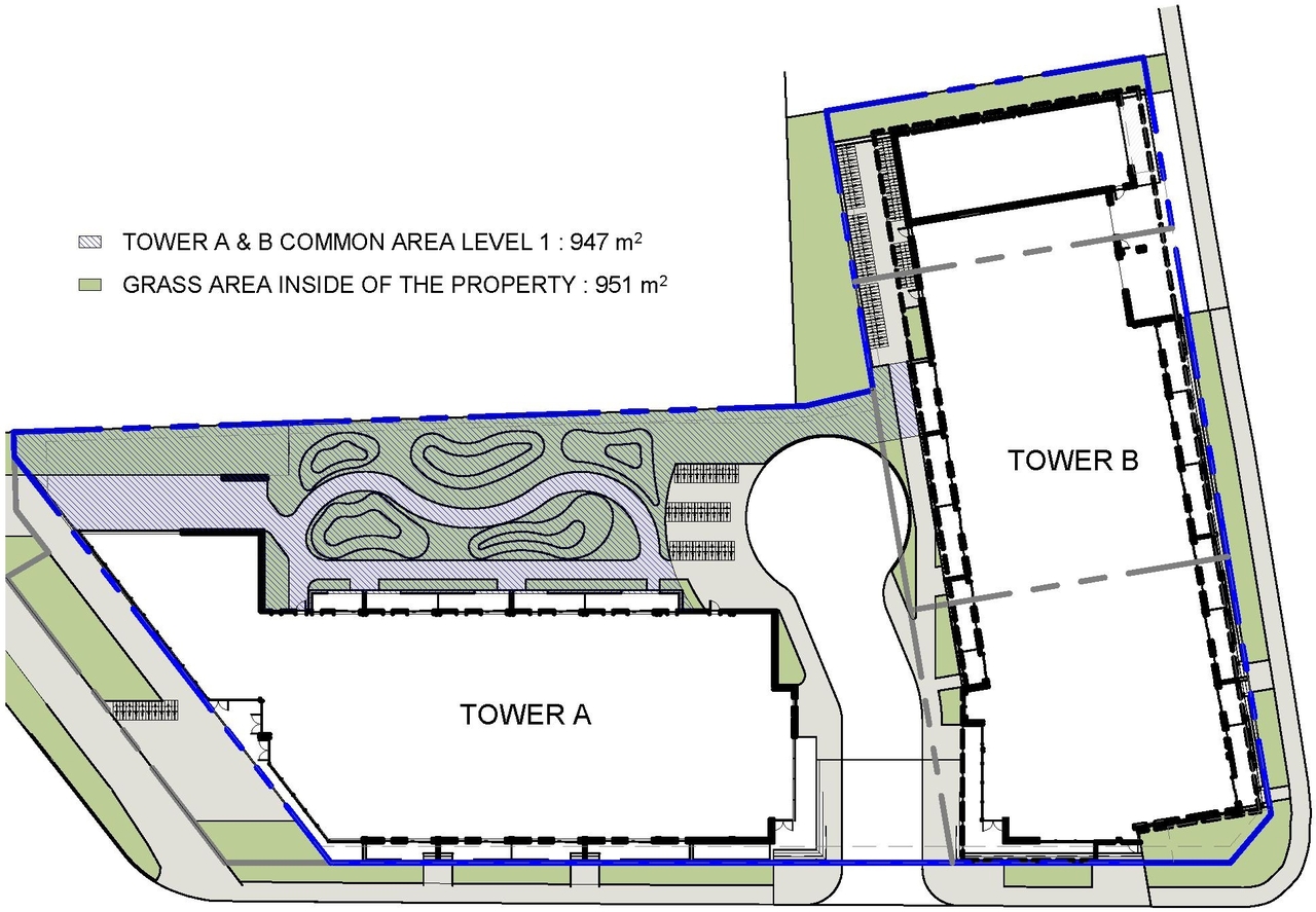 Construction site plan for project from page 19 of the file '2022-01-25 - Site & Floor Plans - D07-12-20-0041'