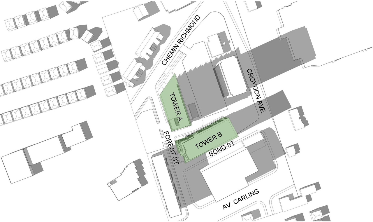 Construction site plan for project from page 48 of the file '2022-01-25 - Site & Floor Plans - D07-12-20-0041'