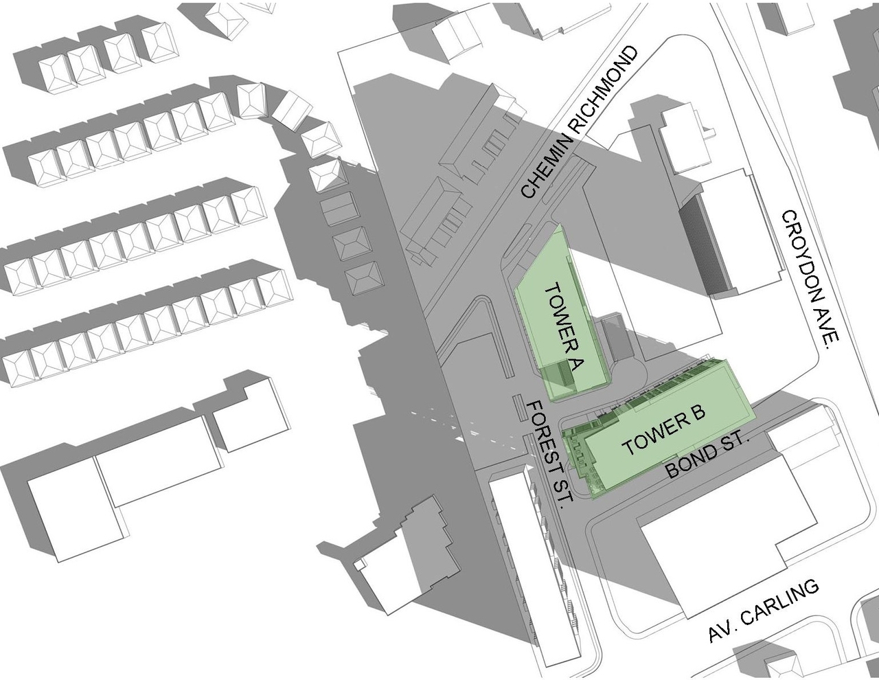 Construction site plan for project from page 48 of the file '2022-01-25 - Site & Floor Plans - D07-12-20-0041'