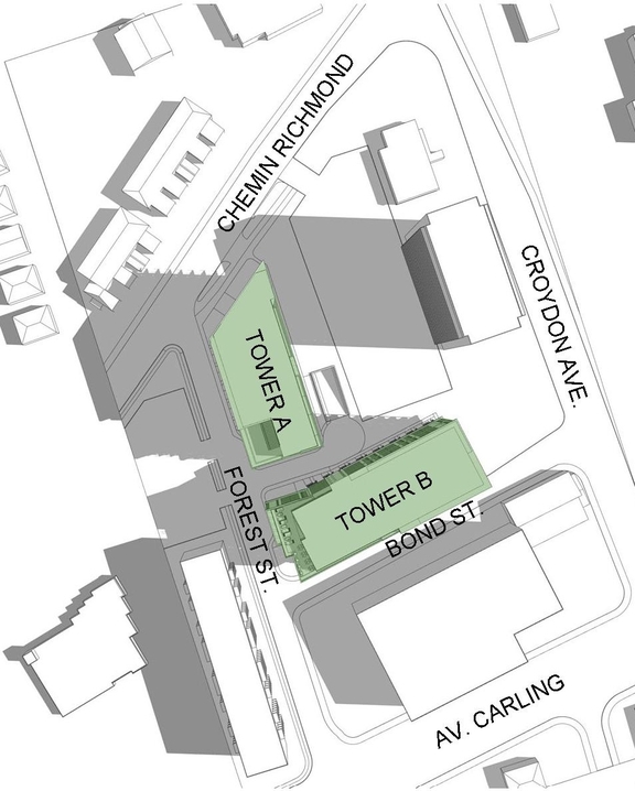 Construction site plan for project from page 49 of the file '2022-01-25 - Site & Floor Plans - D07-12-20-0041'