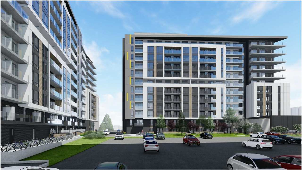 Rendering of building from page 55 of the file '2022-01-25 - Site & Floor Plans - D07-12-20-0041'