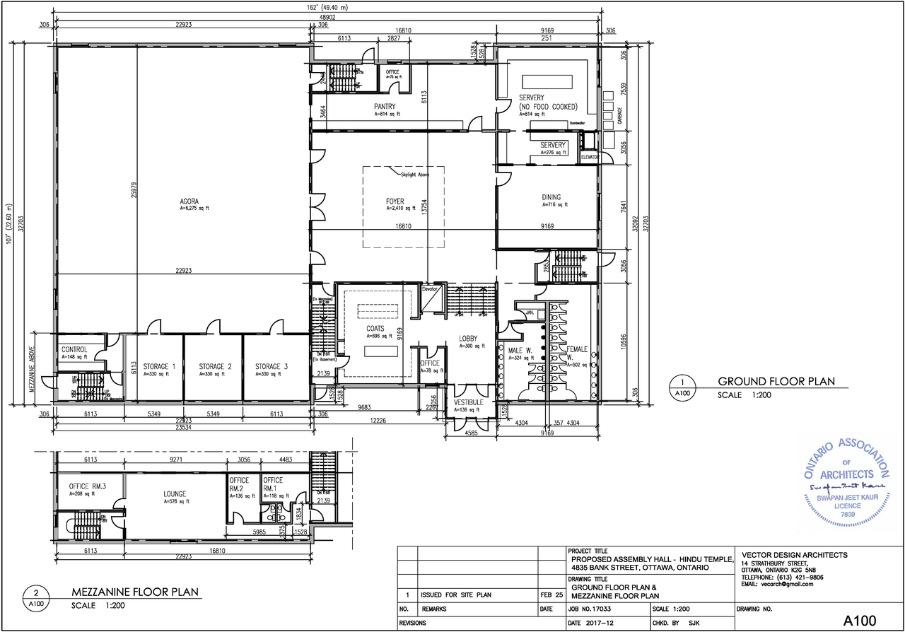 Floor plan for project from page 1 of the file '2020-05-11 - Floor Plans - D07-12-20-0059'