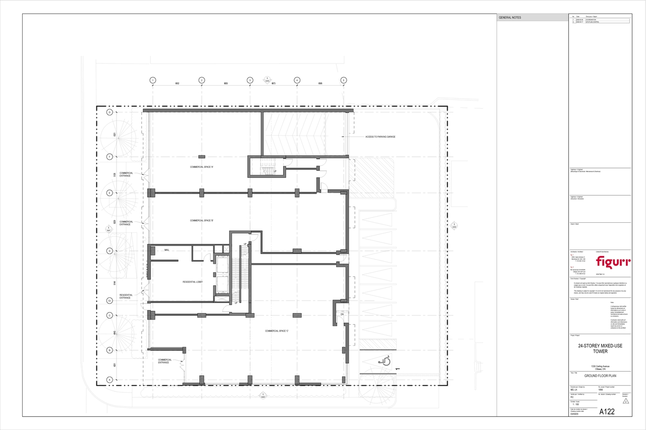 Floor plan for project from page 3 of the file '2020-05-20 - Floor Plans and Elevations - D07-12-20-0063'