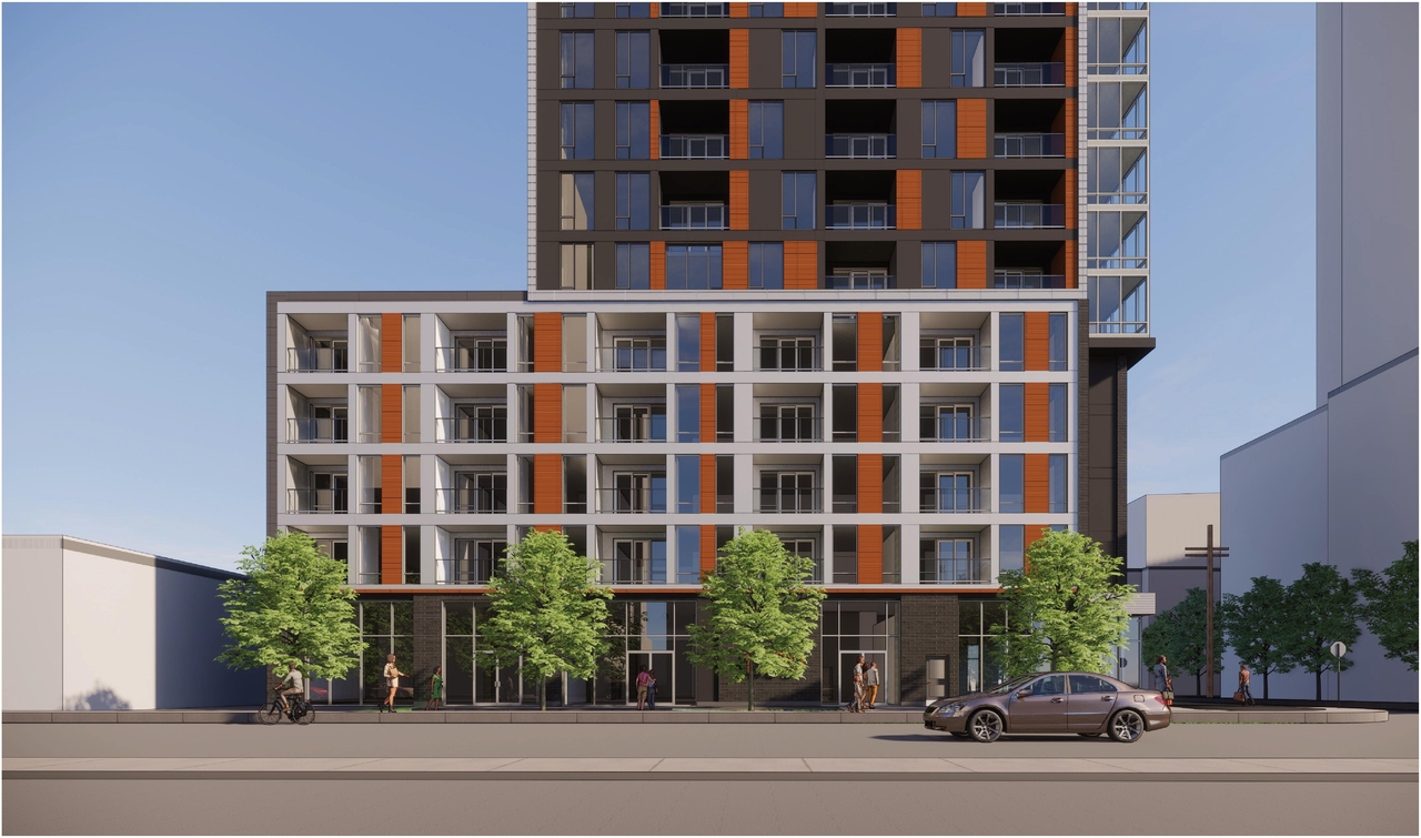 Rendering of building from page 1 of the file '2022-01-17 - Renders - D07-12-20-0063'