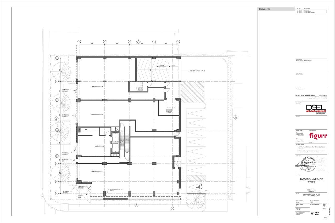 Floor plan for project from page 3 of the file '2022-01-17 - Floor Plans - Elevations - D07-12-20-0063'