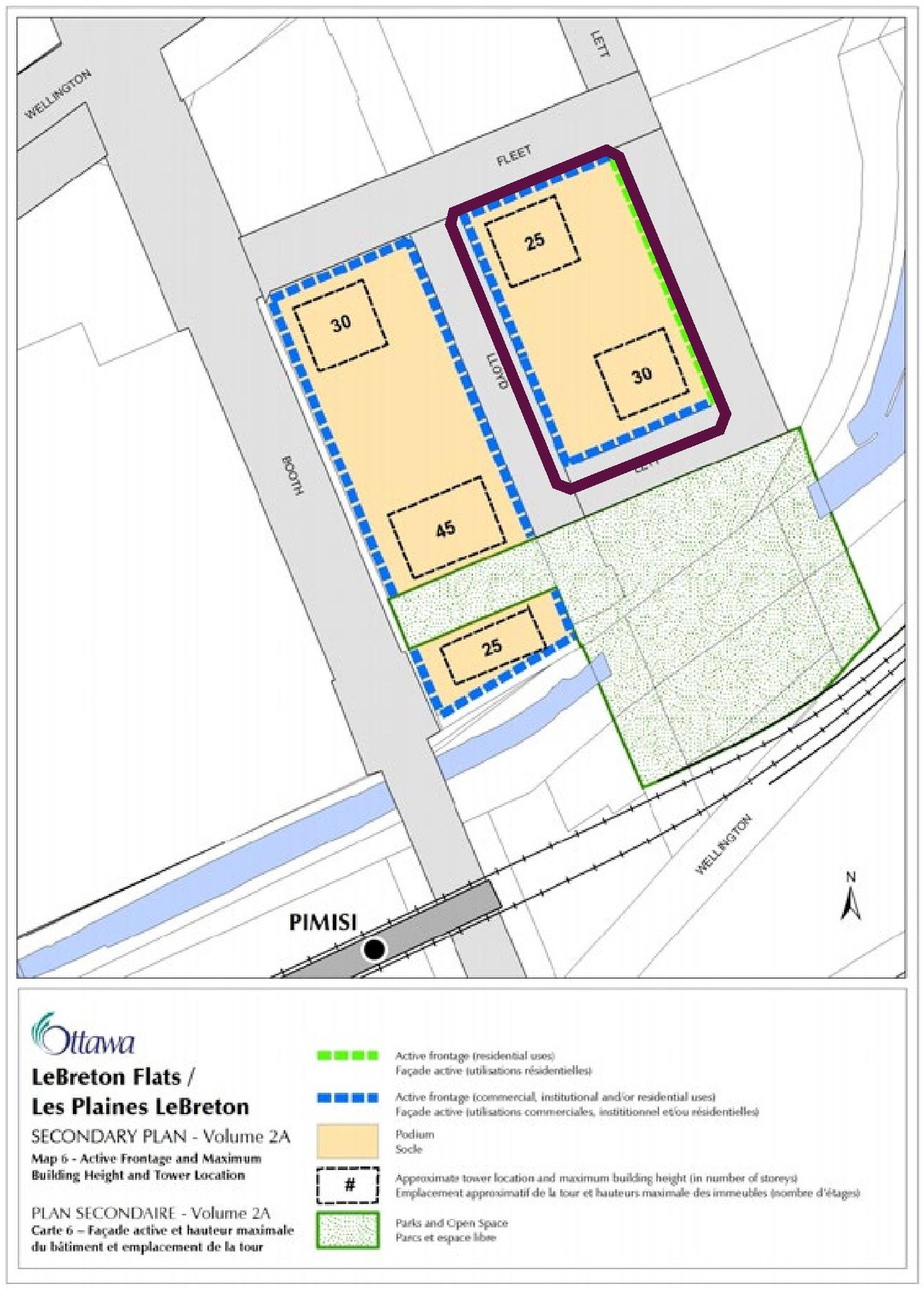 Construction site plan for project from page 4 of the file '2020-06-04 - Design Brief - D07-12-20-0074'