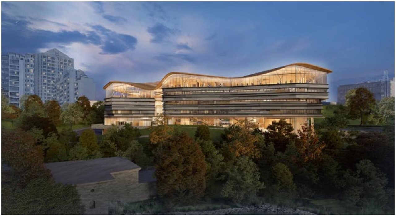 Rendering of building from page 10 of the file '2020-06-04 - Design Brief - D07-12-20-0074'