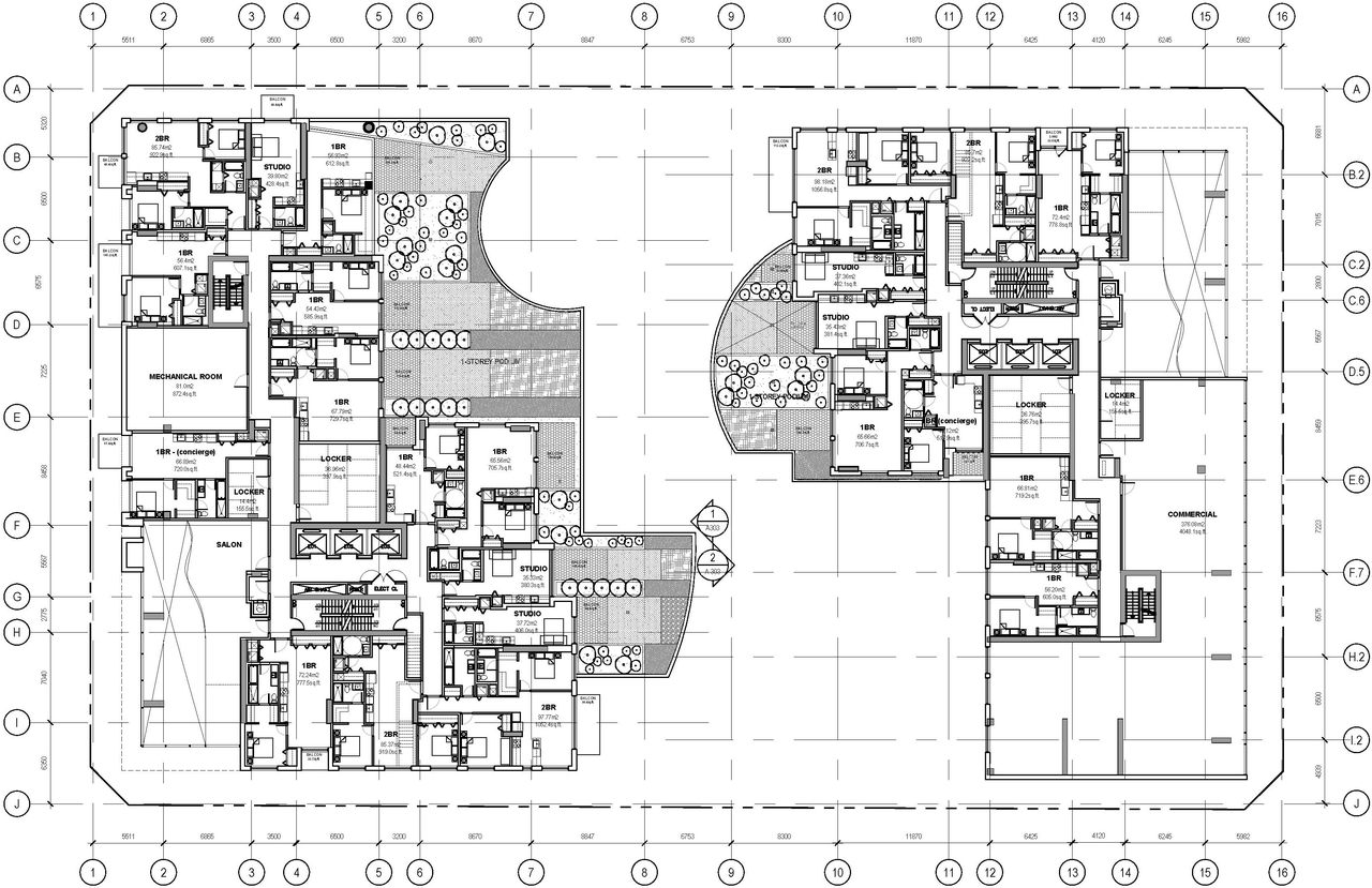 Floor plan for project from page 21 of the file '2020-06-04 - Design Brief - D07-12-20-0074'