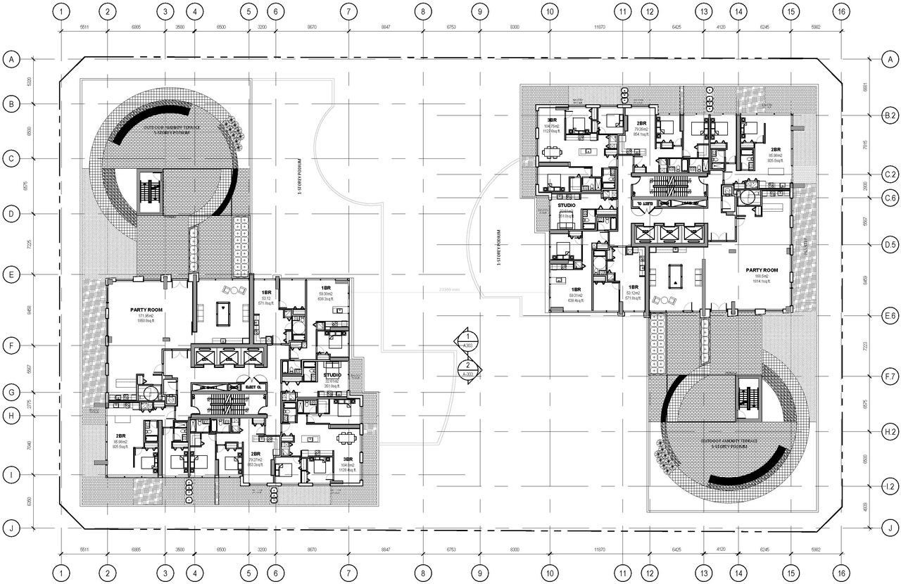 Floor plan for project from page 22 of the file '2020-06-04 - Design Brief - D07-12-20-0074'