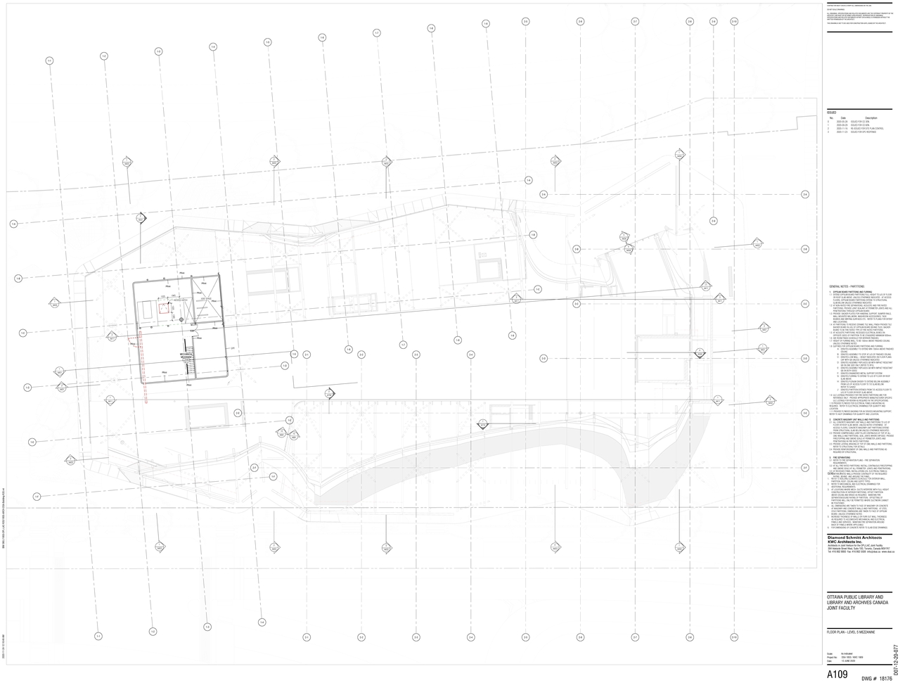 Construction site plan for project from page 9 of the file '2020-11-26 - 2nd submisision - Floor Plans and Elevations - D07-12-20-0077'