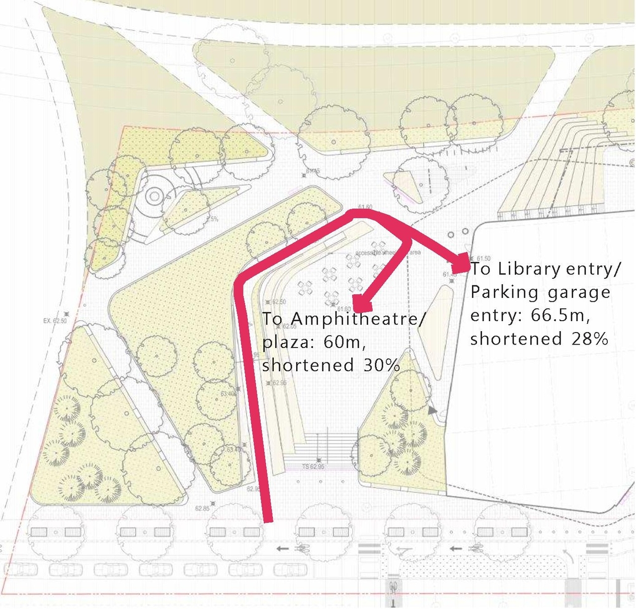 Construction site plan for project from page 20 of the file '2020-08-05 - Joint Design Review Panel - August 5 - Design Brief EN - D07-12-20-0077'