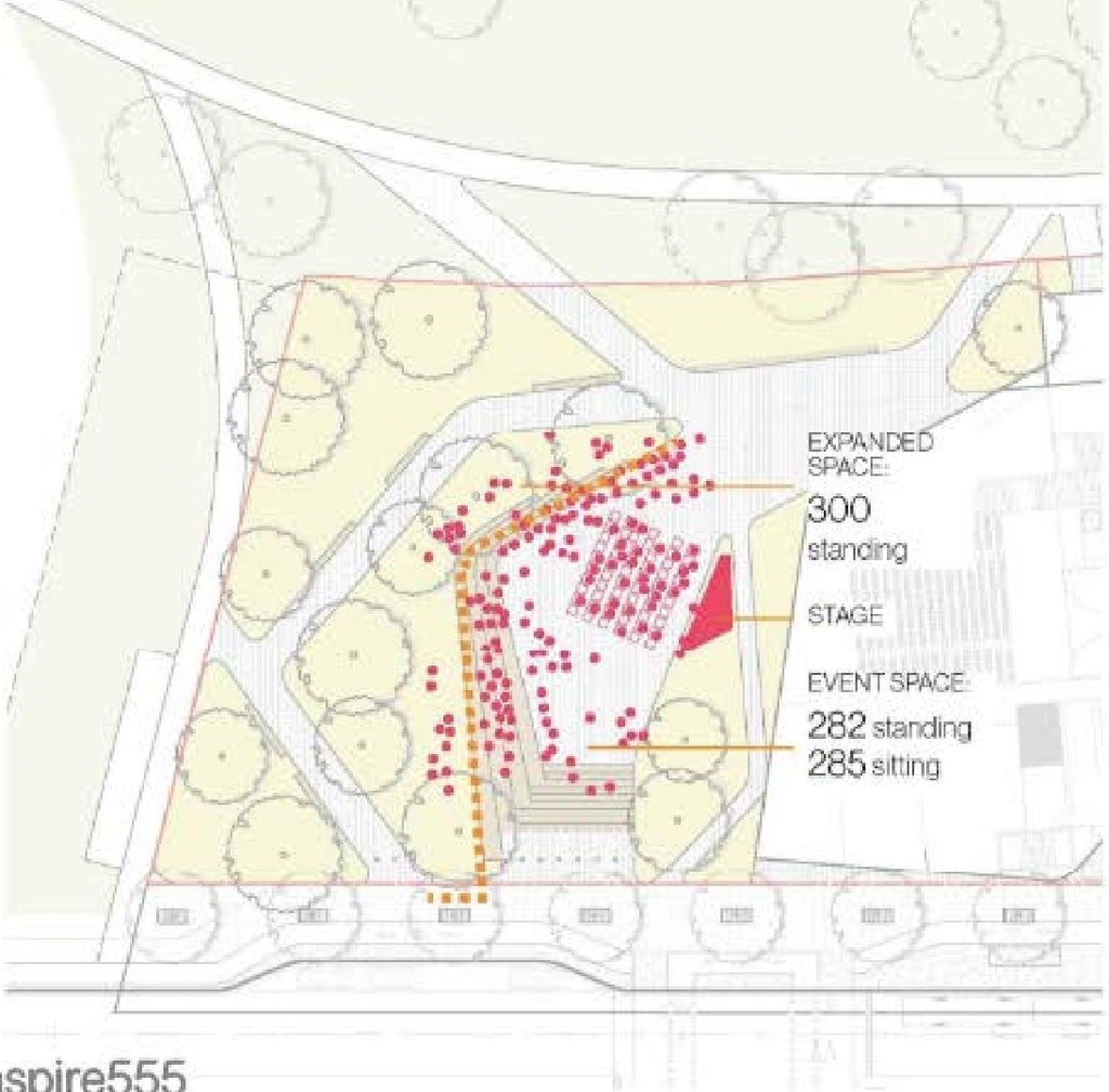 Construction site plan for project from page 38 of the file '2020-06-08 - Design Brief - D07-12-20-0077'