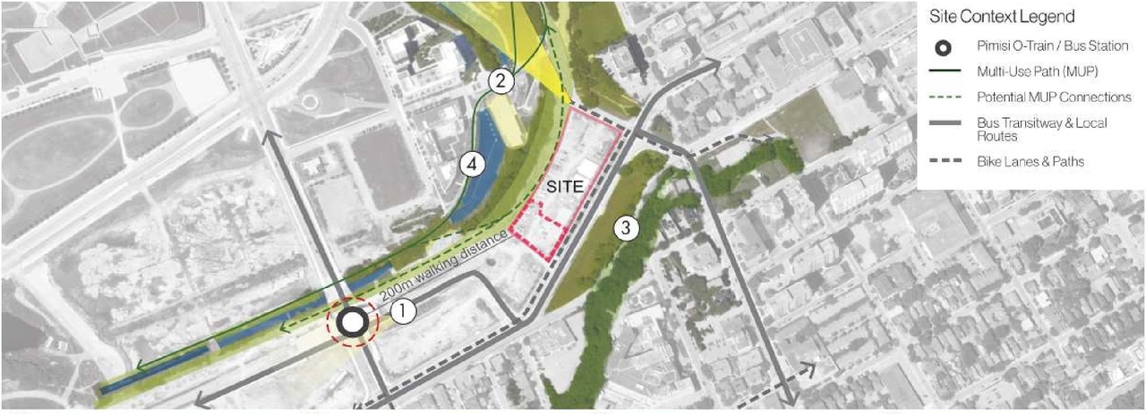 Construction site plan for project from page 23 of the file '2020-11-26 - 2nd submisision - Design Brief - D07-12-20-0077'