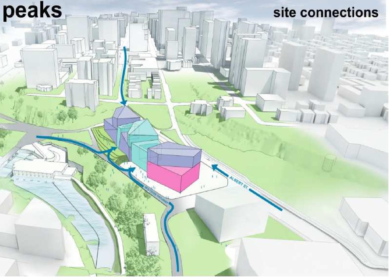 Construction site plan for project from page 35 of the file '2020-11-26 - 2nd submisision - Design Brief - D07-12-20-0077'