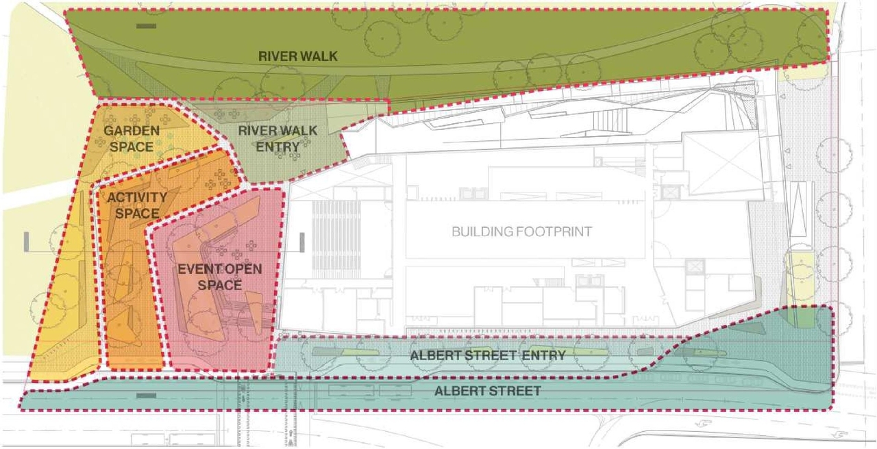 Construction site plan for project from page 37 of the file '2020-11-26 - 2nd submisision - Design Brief - D07-12-20-0077'