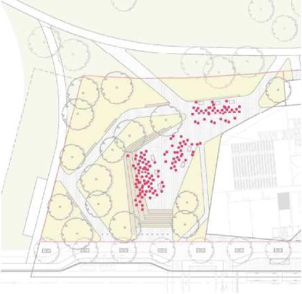 Construction site plan for project from page 39 of the file '2020-11-26 - 2nd submisision - Design Brief - D07-12-20-0077'