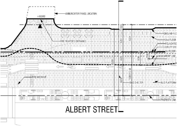 Construction site plan for project from page 47 of the file '2020-11-26 - 2nd submisision - Design Brief - D07-12-20-0077'