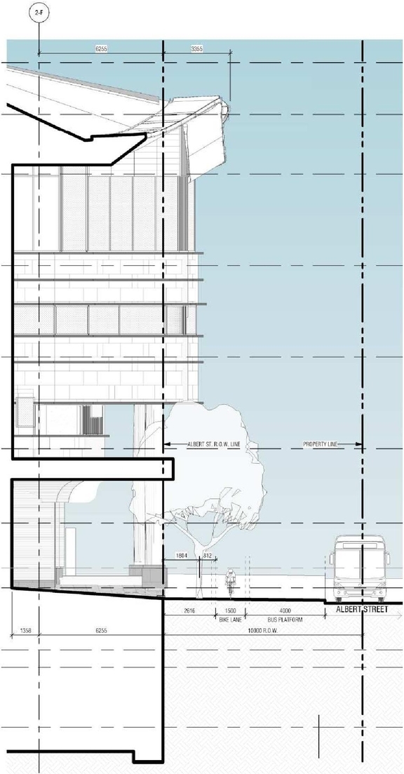 Rendering of building from page 47 of the file '2020-11-26 - 2nd submisision - Design Brief - D07-12-20-0077'