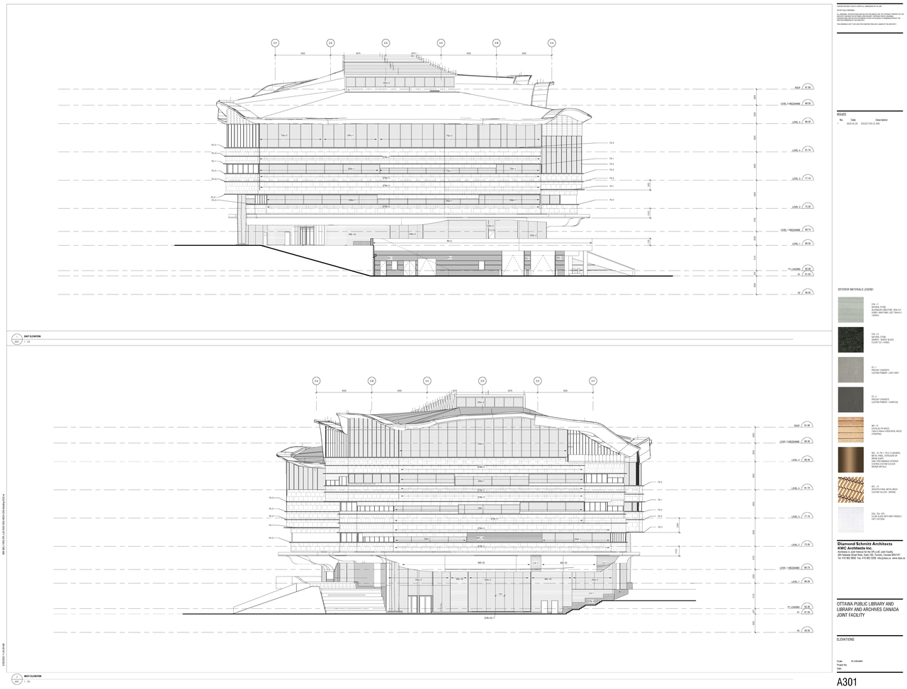 Rendering of building from page 11 of the file '2020-06-08 - Floor Plans and Elevations - D07-12-20-0077'