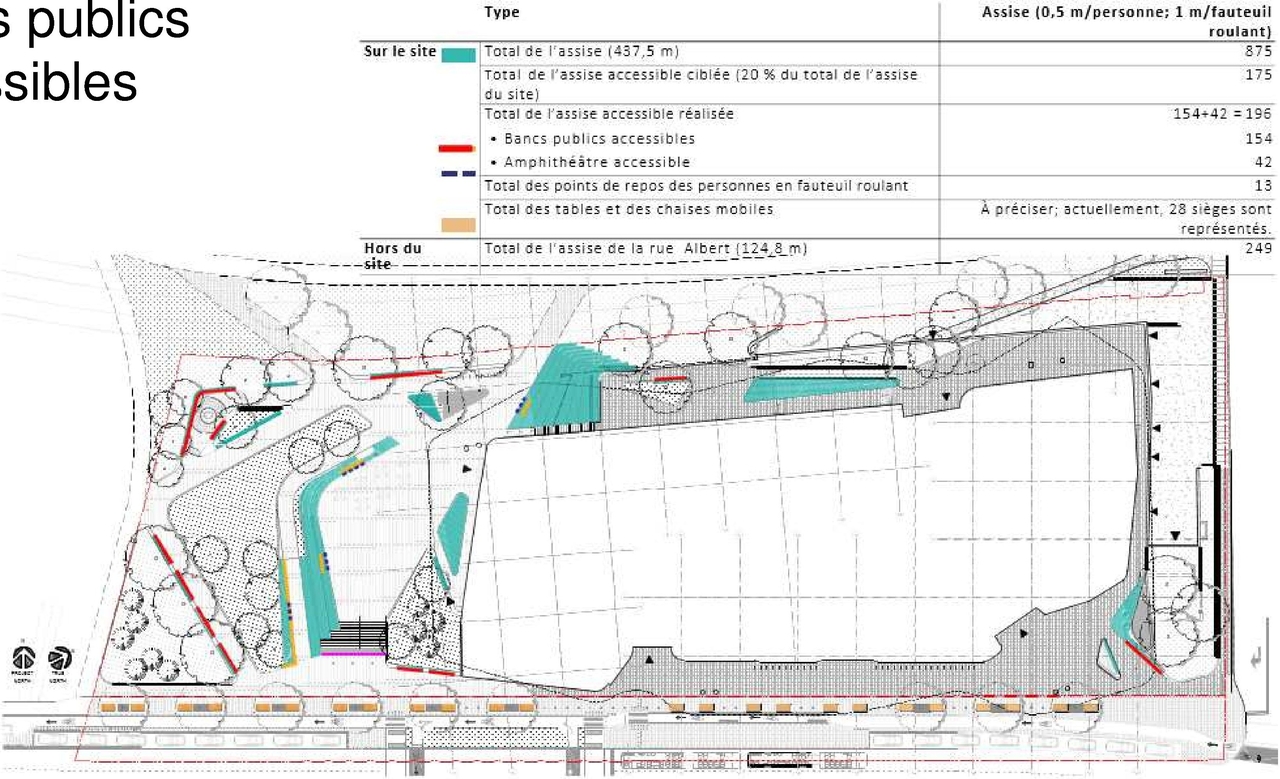 Construction site plan for project from page 23 of the file '2020-08-05 - Joint Design Review Panel - August 5 - Design Brief FR - D07-12-20-0077'