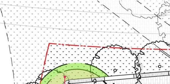 Construction site plan for project from page 27 of the file '2020-08-05 - Joint Design Review Panel - August 5 - Design Brief FR - D07-12-20-0077'