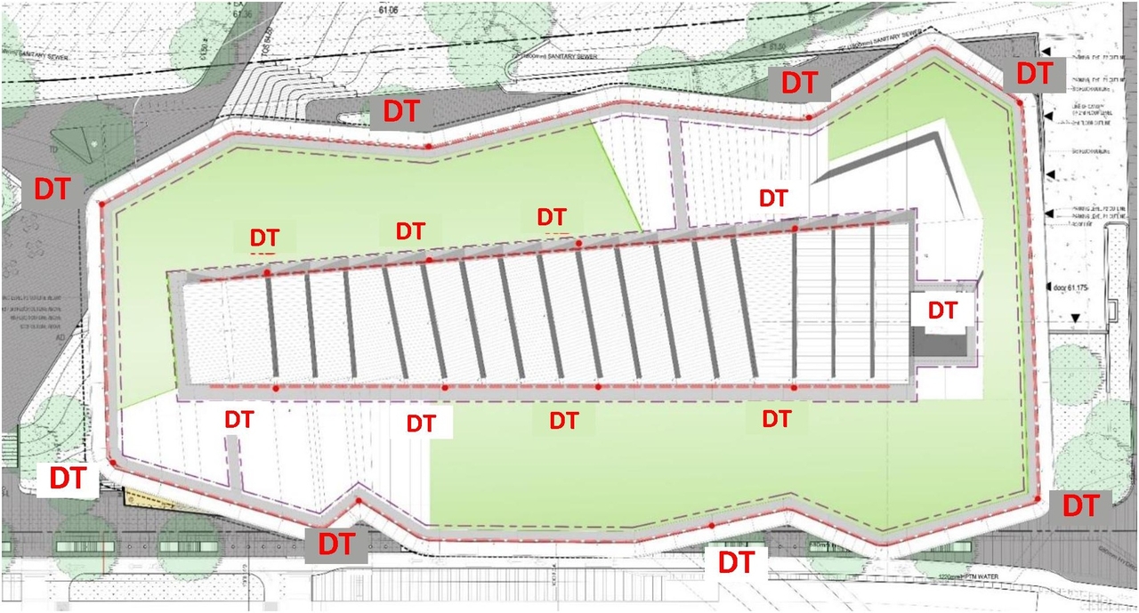 Construction site plan for project from page 37 of the file '2020-08-05 - Joint Design Review Panel - August 5 - Design Brief FR - D07-12-20-0077'