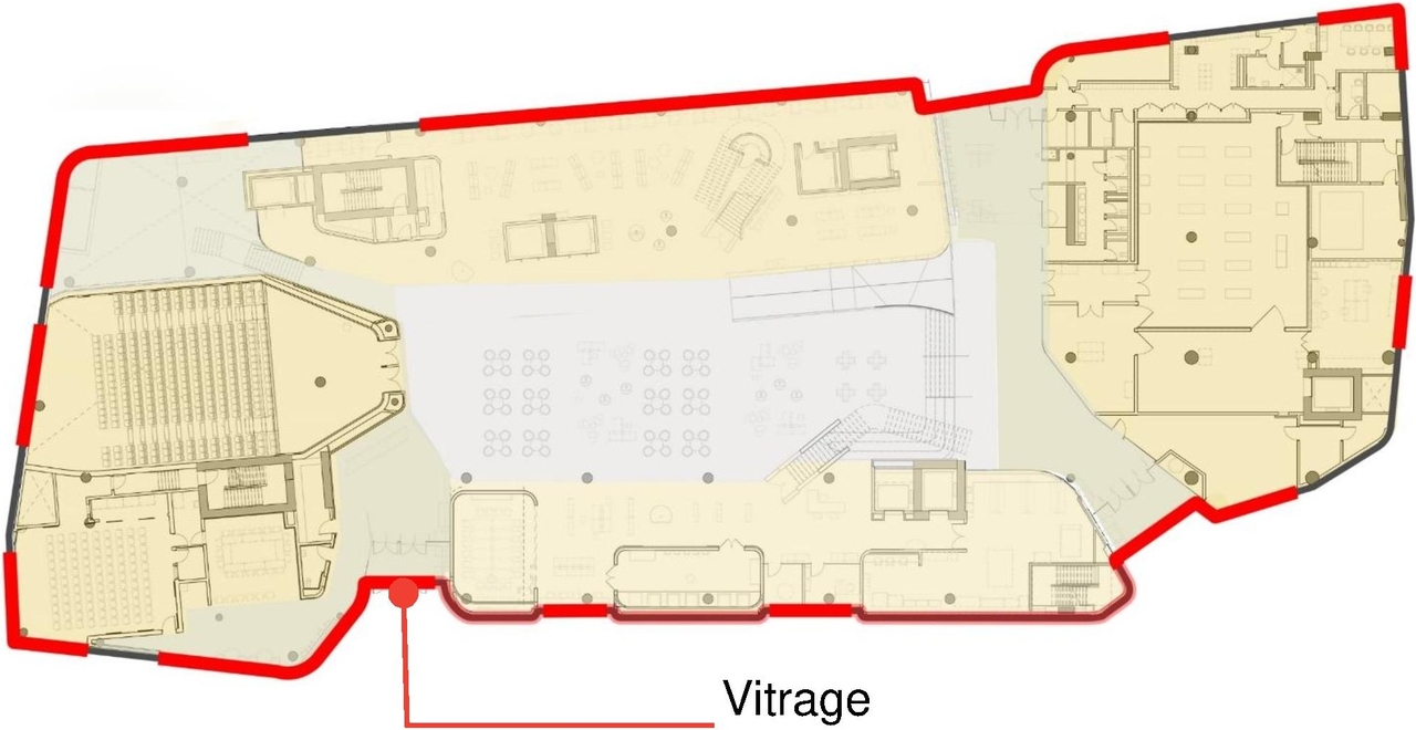 Floor plan for project from page 42 of the file '2020-08-05 - Joint Design Review Panel - August 5 - Design Brief FR - D07-12-20-0077'