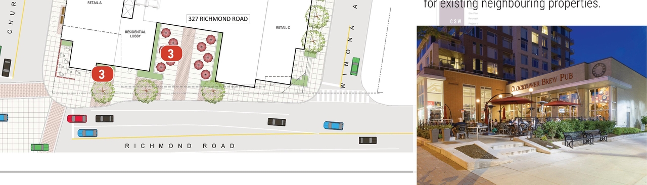 Construction site plan for project from page 14 of the file '2020-11-25 - Design Brief - Formal UDRP Dec. 4 - D07-12-20-0081'