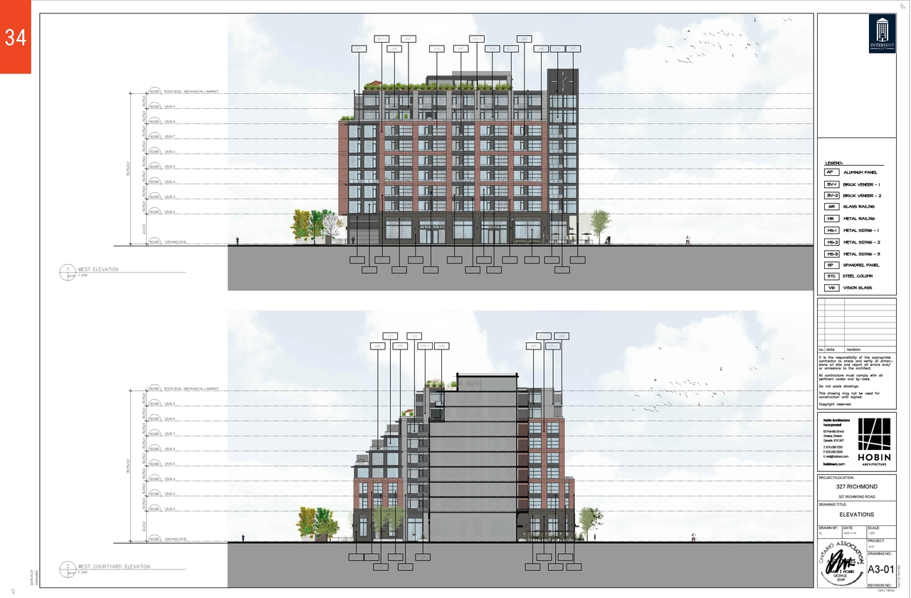 Rendering of building from page 34 of the file '2020-11-25 - Design Brief - Formal UDRP Dec. 4 - D07-12-20-0081'