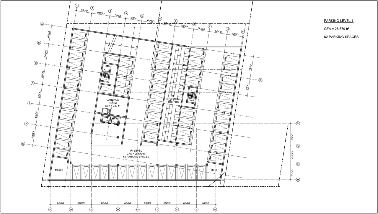 Construction site plan for project from page 10 of the file '2020-06-17 - Floor Plans - D07-12-20-0081'