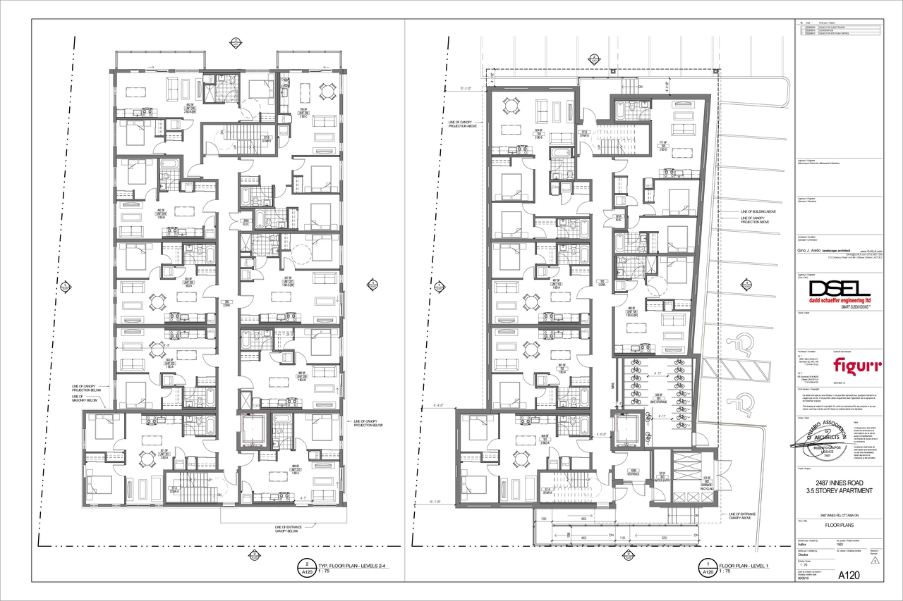 Floor plan for project from page 1 of the file '2020-06-24 - Floor Plans and Elevations - D07-12-20-0085'