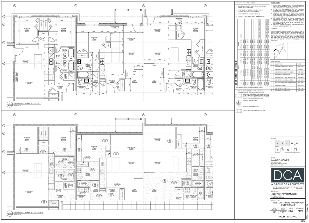 Floor plan for project from page 1 of the file '2021-02-23 - Unit Floor Plans - D07-12-20-0104'