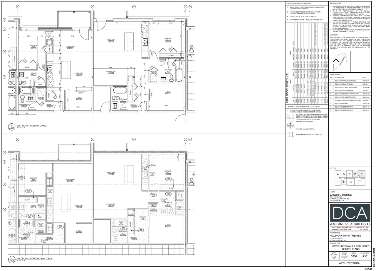 Floor plan for project from page 2 of the file '2021-02-23 - Unit Floor Plans - D07-12-20-0104'