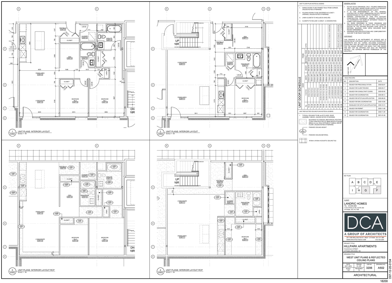 Floor plan for project from page 3 of the file '2021-02-23 - Unit Floor Plans - D07-12-20-0104'