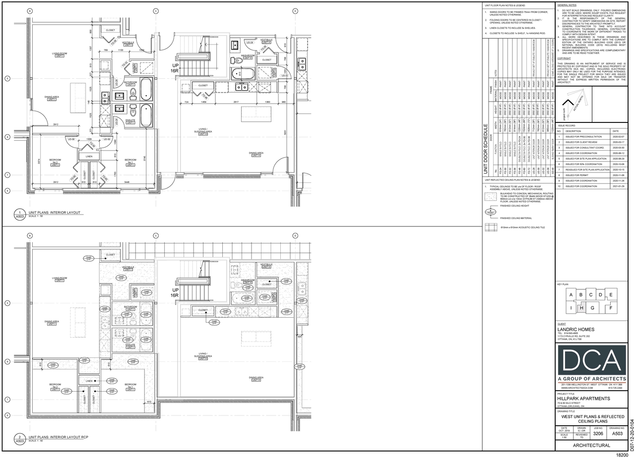 Floor plan for project from page 4 of the file '2021-02-23 - Unit Floor Plans - D07-12-20-0104'