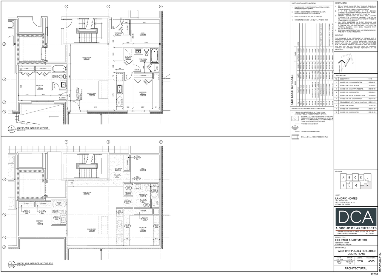 Floor plan for project from page 6 of the file '2021-02-23 - Unit Floor Plans - D07-12-20-0104'