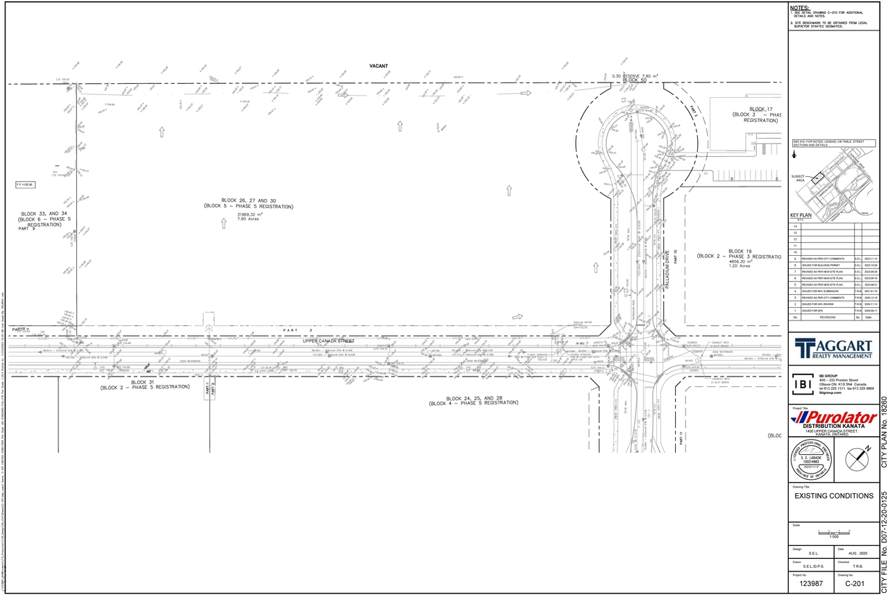Construction site plan for project from page 28 of the file '2024-01-26 - Design Brief - D07-12-20-0125'